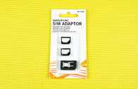 آیفون 5 دو سیم کارت آداپتورهای کارت با میکرو پلاستیک ABS 1.5 * 1.2cm