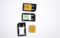 2013 جدید طراحی استاندارد میکرو سیم کارت آداپتور 3FF کوتاه سیاه و سفید پلاستیکی
