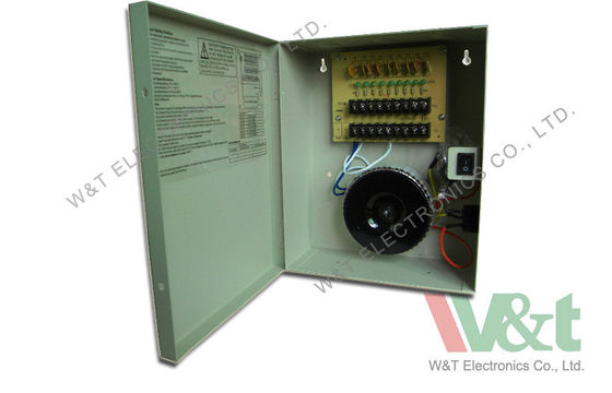 24V 4A 96W خطی منبع تغذیه برای دوربین های مدار بسته با 8 کانال