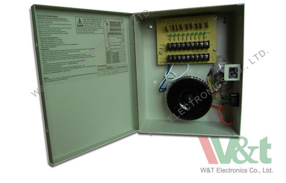 AC 24V 4 آمپر 96W 8 کانال دوربین مدار بسته منبع تغذیه برای دوربین های دیجیتال، کنترل دسترسی