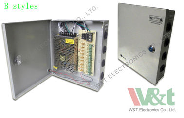 خانه 9 بندر PTC دوربین مدار بسته منبع تغذیه جعبه برای امنیت دوربین های دیجیتال 115V / 230VAC