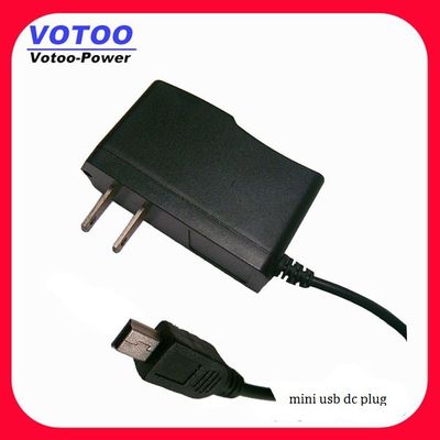 10W 5V 2A دیواری آداپتور برق با کوتاه / میکرو DC پلاگین، دوربین مدار بسته منبع تغذیه
