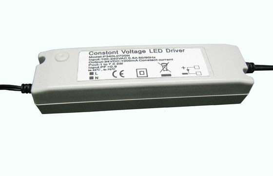 800ma ضد آب درایور LED ولتاژ ثابت، EN55022B ضریب قدرت&gt; 0.9