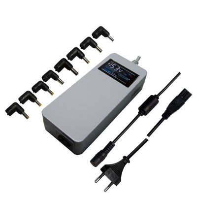 90W-خودرو + لاغر + آبی LCD جهانی آداپتور لپ تاپ قدرت