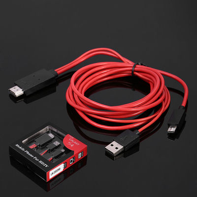 6.5 فوت MHL 11 پین میکرو USB به HDTV HDMI کابل آداپتور 1080P برای سامسونگ