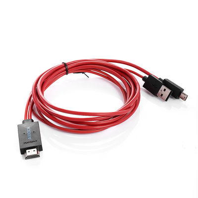 6.5 فوت MHL 11 پین میکرو USB به HDTV HDMI کابل آداپتور 1080P برای سامسونگ