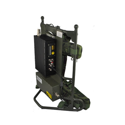 Manpack موبایل COFDM ویدیو فرستنده، 5 ~ 8W نظامی کوله پشتی بی سیم لینک ویدیو