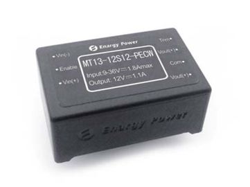 EN60950 , GB4943 DC-DC Converters 13W Output 12 Volt  MT13-12S12-PECW