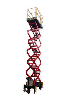 Scissor structure AC DC power supply mobile manlift for painting, cleaning