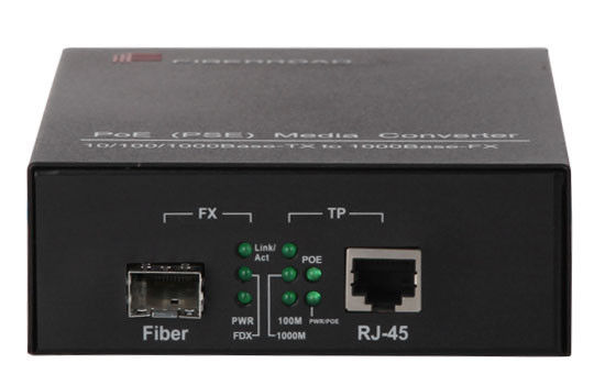 Multimode Power Over Ethernet PSE Media Converter Over-current protection