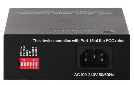 Multimode Power Over Ethernet PSE Media Converter Over-current protection